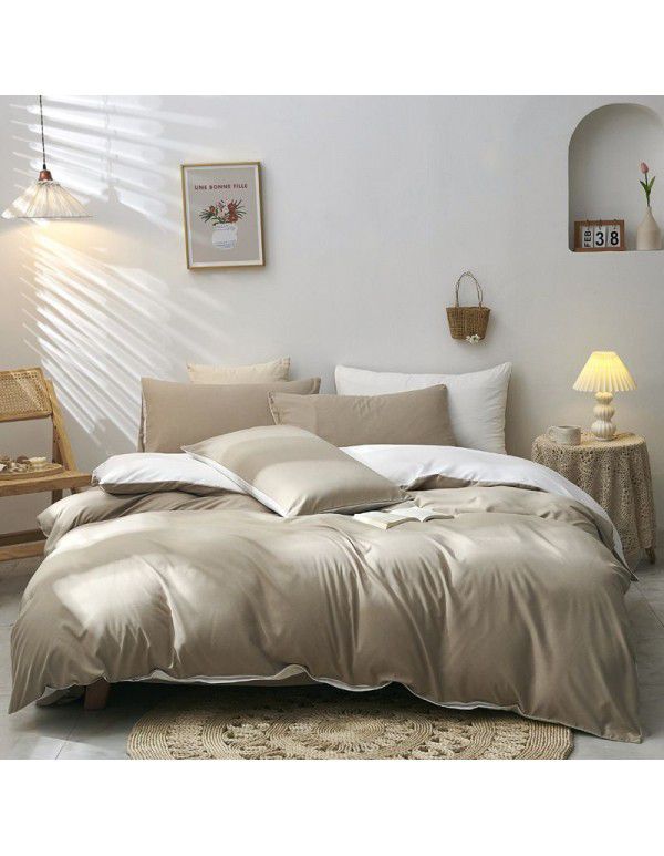  cross border foreign trade home textile three piece quilt cover, Japanese Simmons protective cover, four piece set 