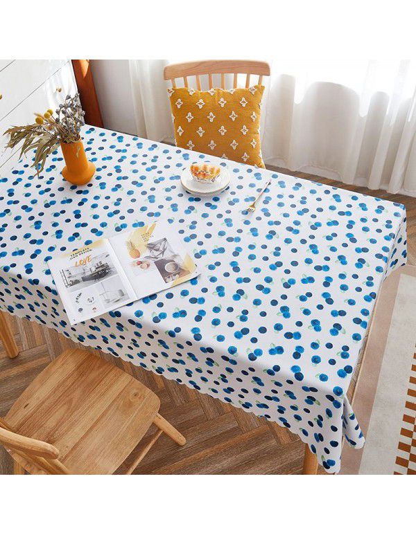 Rural farm PVC tablecloth waterproof oil proof wash free ins net red tabletop tablecloth tea table mat rectangle 