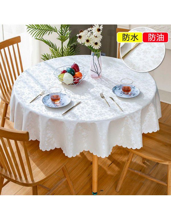 European style waterproof, oil proof, hot proof and wash free tablecloth 