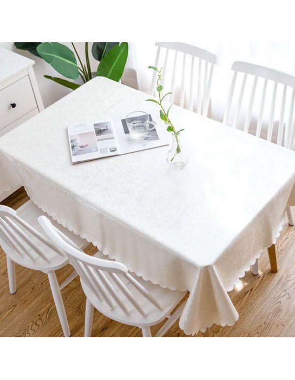 Cross border distribution of European style waterproof tablecloth, anti scalding, anti oil, no washing tablecloth, household tablecloth, rectangular tea table tablecloth 