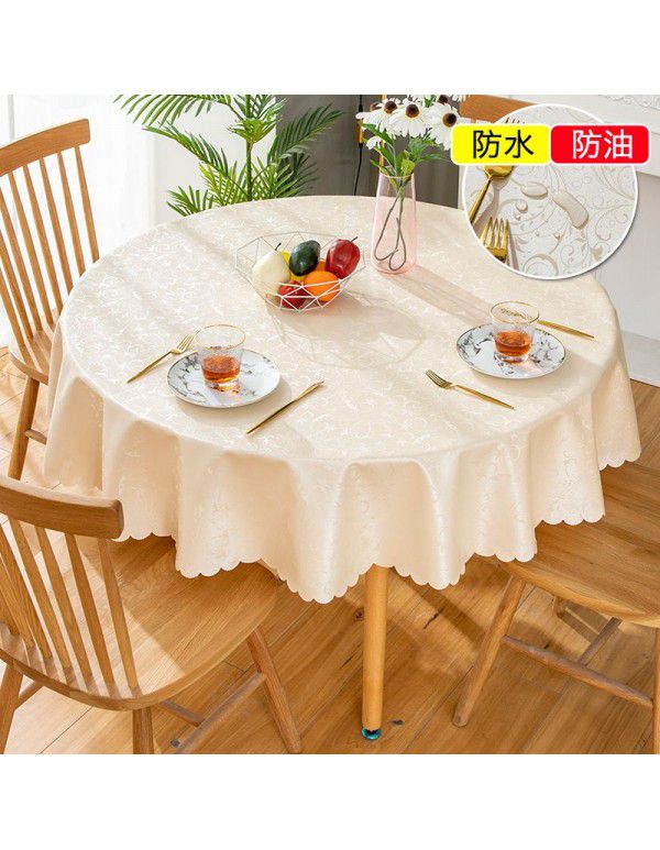 European style waterproof, oil proof, hot proof and wash free tablecloth 