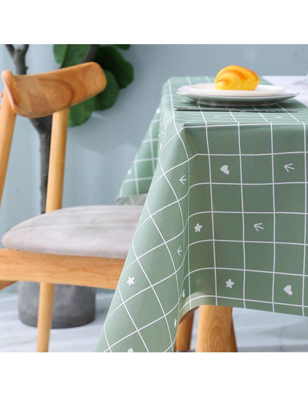 Nordic tablecloth cloth art waterproof oil proof no wash net red desk ins wind student dining table cloth tea table mat 