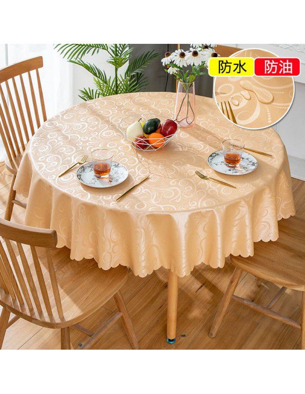 European style waterproof, oil proof, hot proof and wash free tablecloth 