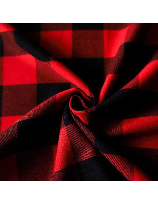 Christmas Red Black Plaid tablecloth rectangular holiday party decorative tablecloth polyester cotton black and white round tablecloth 