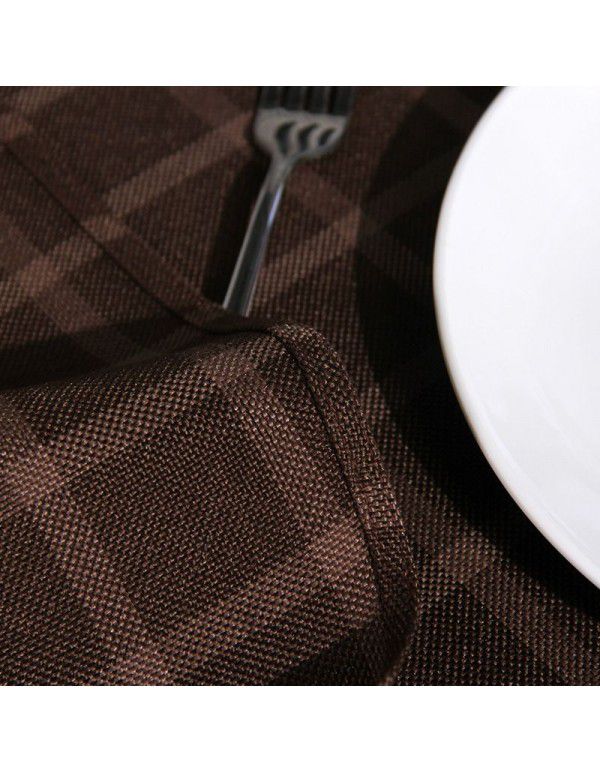 Yingxin factory direct selling pure color worsted Plaid tablecloth hotel conference polyester round table cloth can be customized and wholesale 