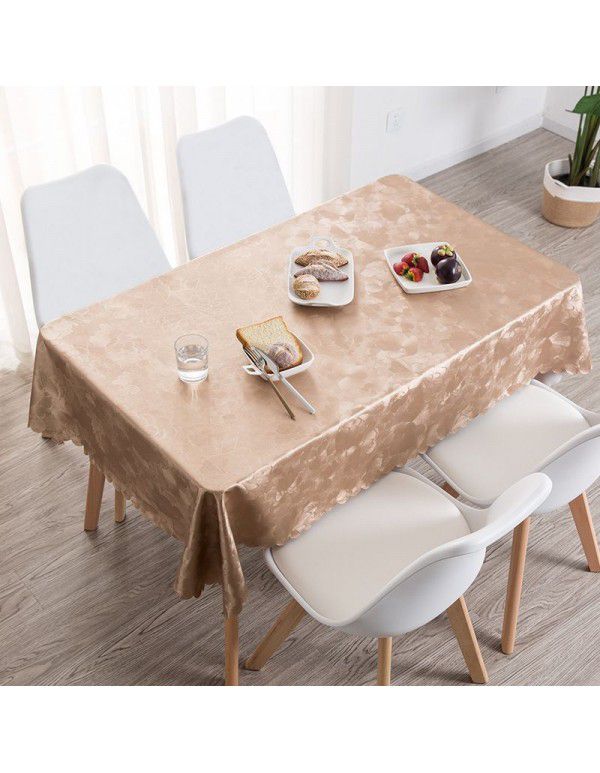 Cross border distribution of European style waterproof tablecloth, anti scalding, anti oil, no washing tablecloth, household tablecloth, rectangular tea table tablecloth 