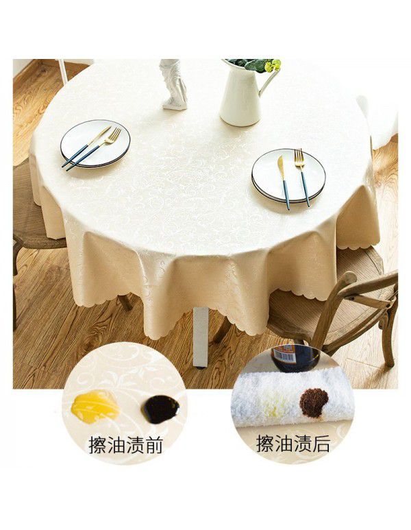 European style waterproof, oil proof, hot proof and wash free tablecloth 