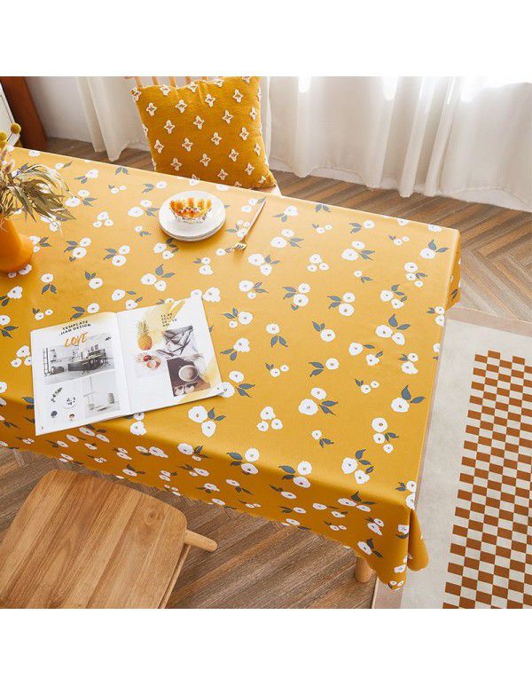 Rural farm PVC tablecloth waterproof oil proof wash free ins net red tabletop tablecloth tea table mat rectangle 