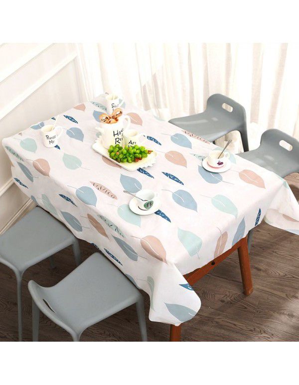 Nordic tablecloth household waterproof oil proof disposable PVC net red tablecloth desk ins student tea table mat t 