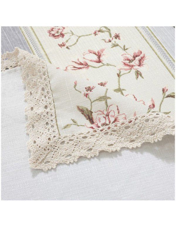 The manufacturer has a new pastoral striped flower lace tablecloth in stock, and a cotton linen tablecloth is distributed on behalf of the manufacturer 