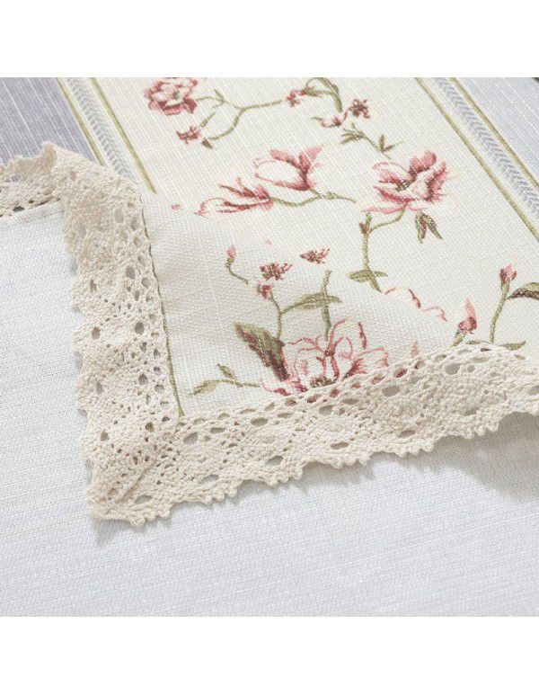 The manufacturer has a new pastoral striped flower lace tablecloth in stock, and a cotton linen tablecloth is distributed on behalf of the manufacturer 