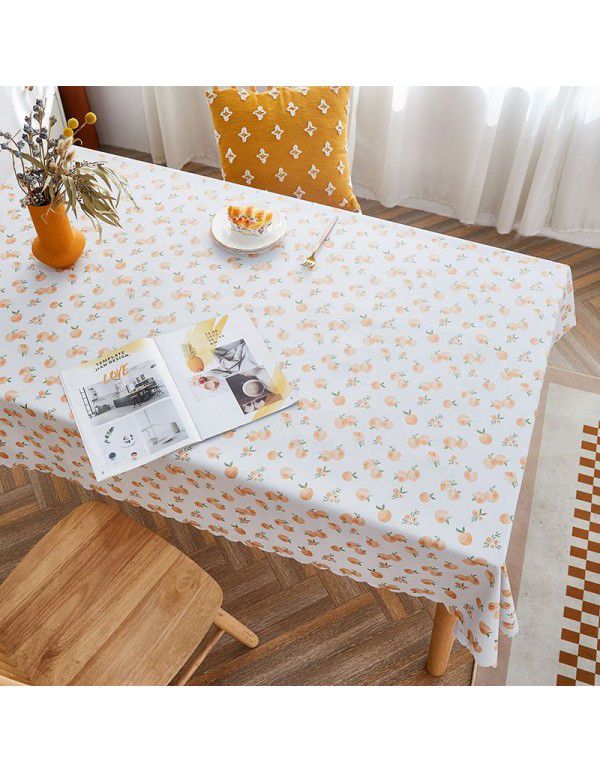 Rural farm PVC tablecloth waterproof oil proof wash free ins net red tabletop tablecloth tea table mat rectangle 