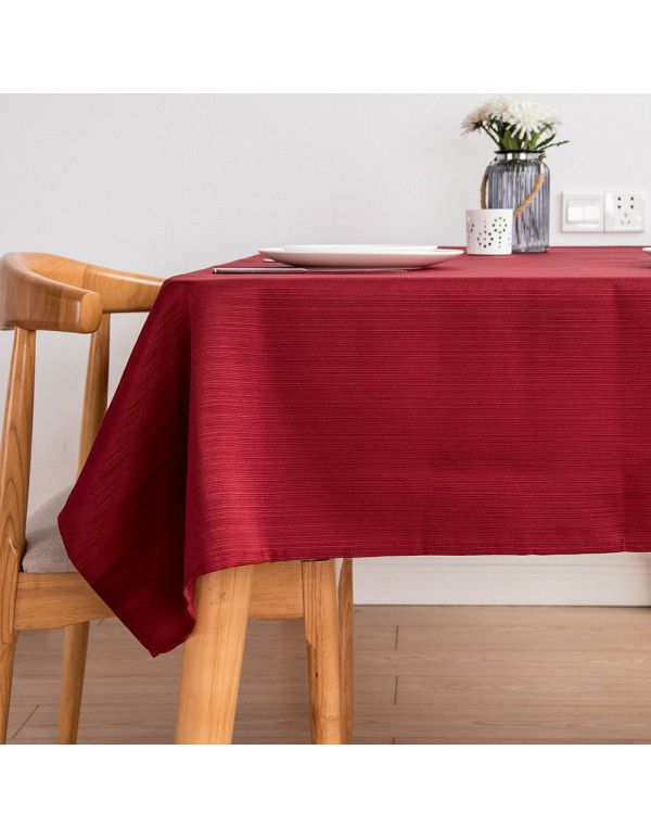  popular polyester bar cloth waterproof thickened household dining table cloth wash free dust-proof tea table cloth factory direct sales 