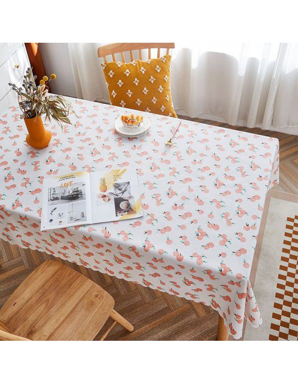 Rural farm PVC tablecloth waterproof oil proof wash free ins net red tabletop tablecloth tea table mat rectangle 