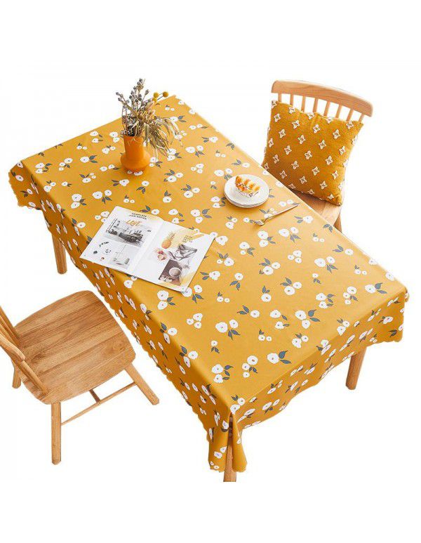 Rural farm PVC tablecloth waterproof oil proof wash free ins net red tabletop tablecloth tea table mat rectangle 