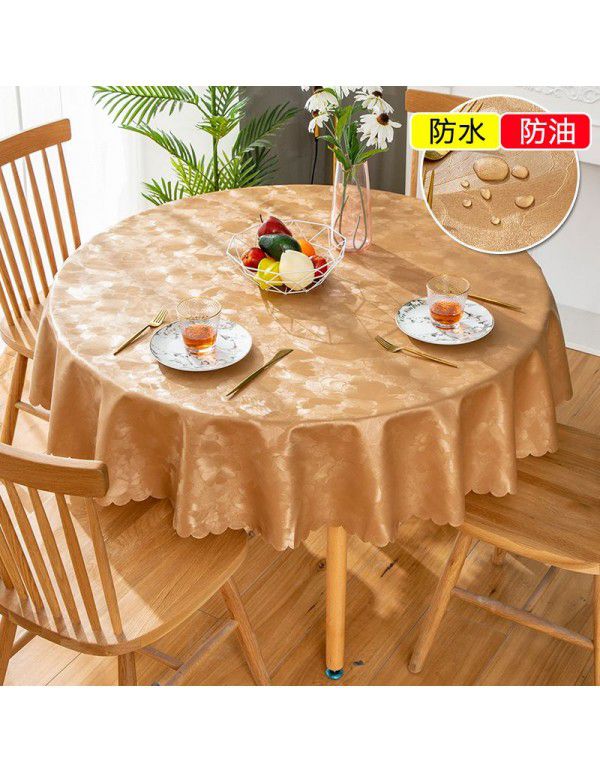 European style waterproof, oil proof, hot proof and wash free tablecloth 