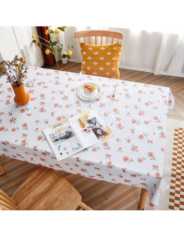 Rural farm PVC tablecloth waterproof oil proof wash free ins net red tabletop tablecloth tea table mat rectangle 