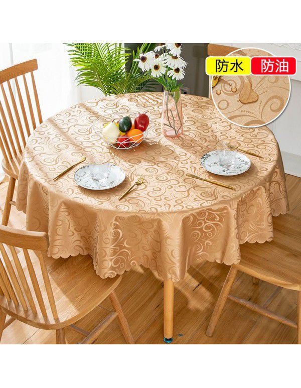 European style waterproof, oil proof, hot proof and wash free tablecloth 