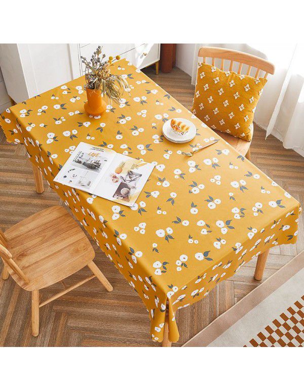 Rural farm PVC tablecloth waterproof oil proof wash free ins net red tabletop tablecloth tea table mat rectangle 