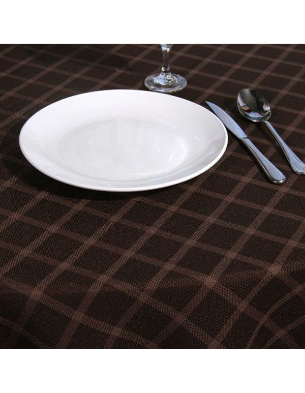 Yingxin factory direct selling pure color worsted Plaid tablecloth hotel conference polyester round table cloth can be customized and wholesale 