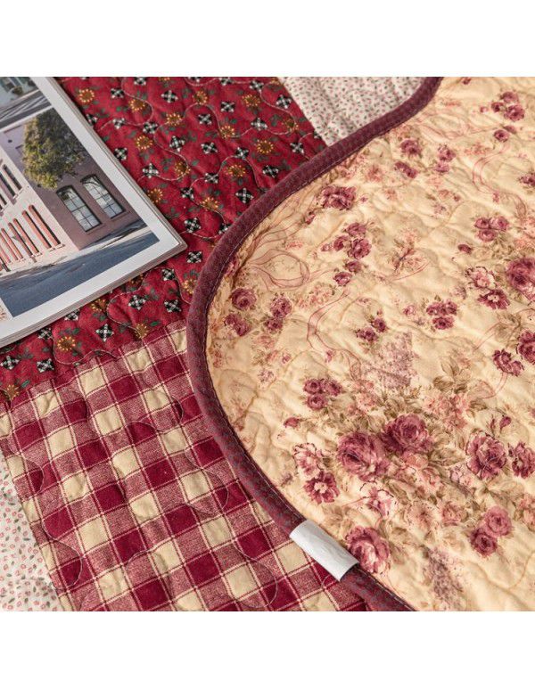 All cotton handmade patchwork multi-purpose quilt Large size bed cover cotton quilt Air conditioner quilt three piece quilt set