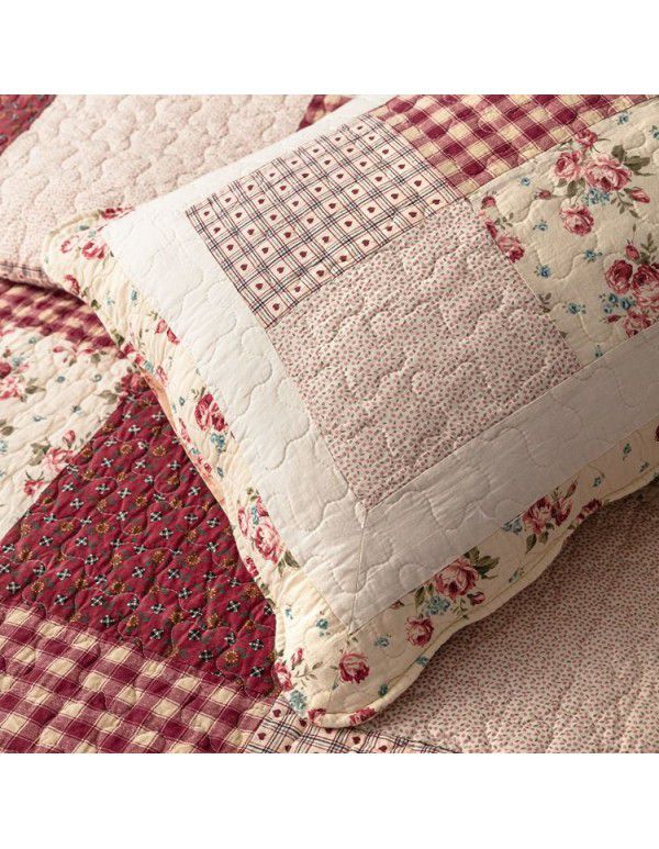 All cotton handmade patchwork multi-purpose quilt Large size bed cover cotton quilt Air conditioner quilt three piece quilt set