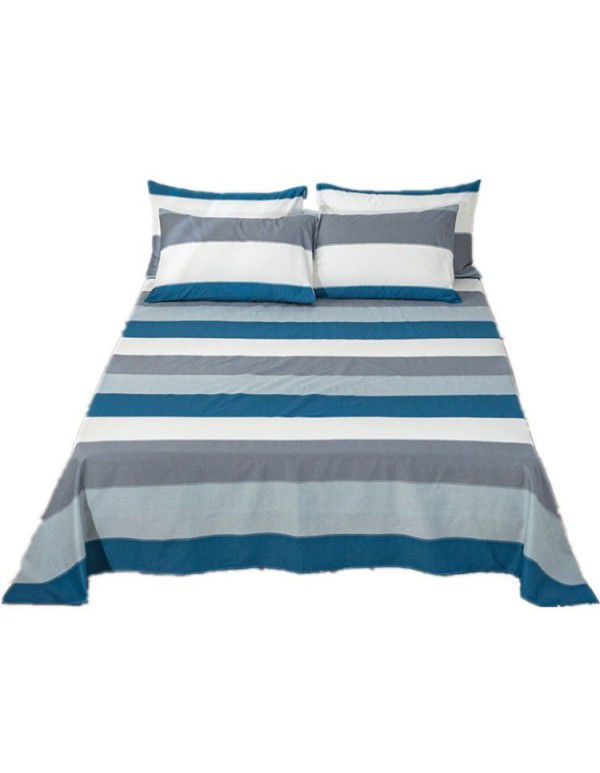 Pure cotton bedspread printing small and fresh 12868 skin friendly comfortable single and double bed cotton bedspread sold directly by manufacturers