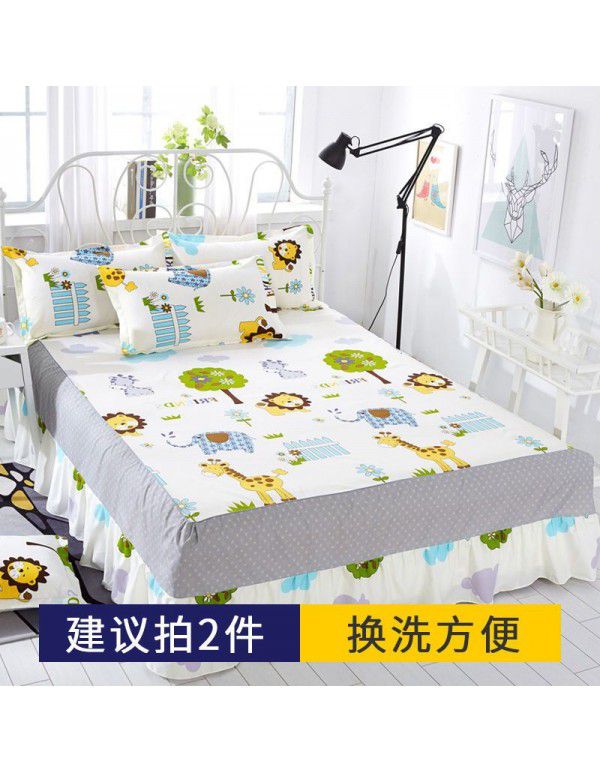 Bed skirt, bedspread, skirt type bedspread, single dust-proof cover, anti-skid protective cover, cartoon, all-purpose, 2022 new model