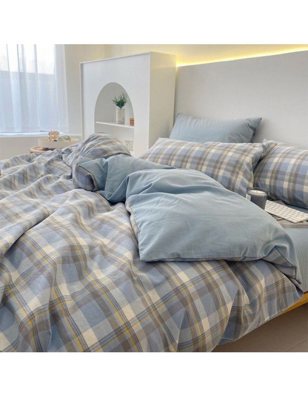 100% cotton quilt cover, one piece thickened 150x200x230 single person 1.5m quilt cover, 180cm quilt sheet