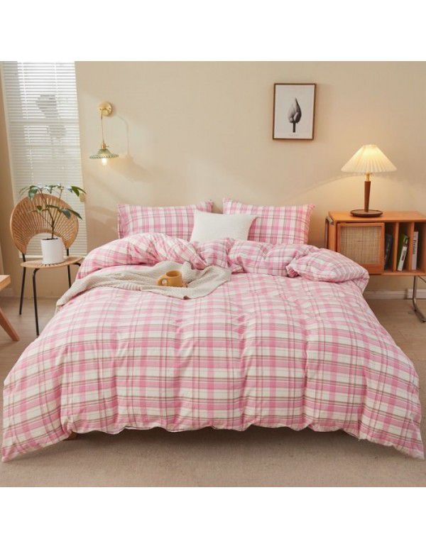 100% cotton quilt cover, one piece thickened 150x200x230 single person 1.5m quilt cover, 180cm quilt sheet