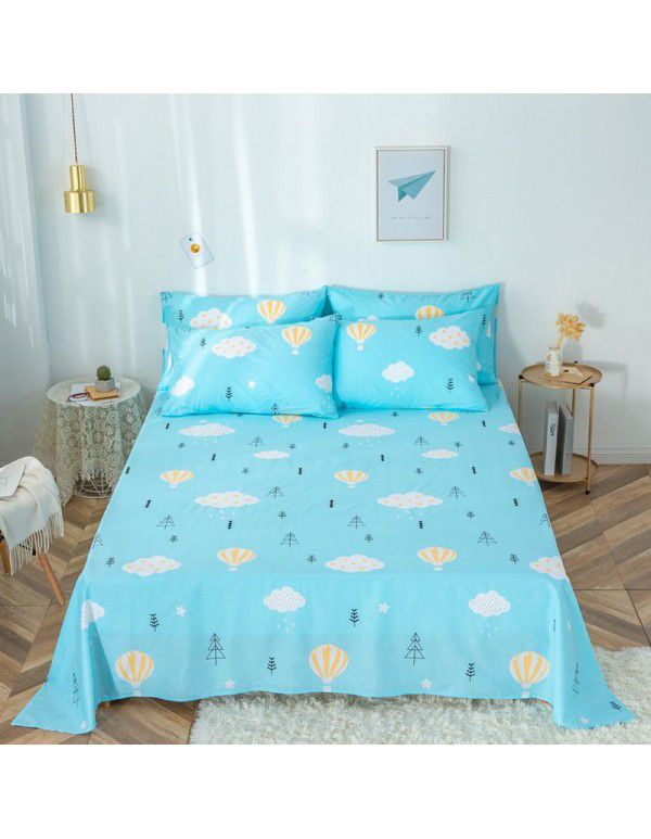 Pure cotton bedspread printing small and fresh 12868 skin friendly comfortable single and double bed cotton bedspread sold directly by manufacturers