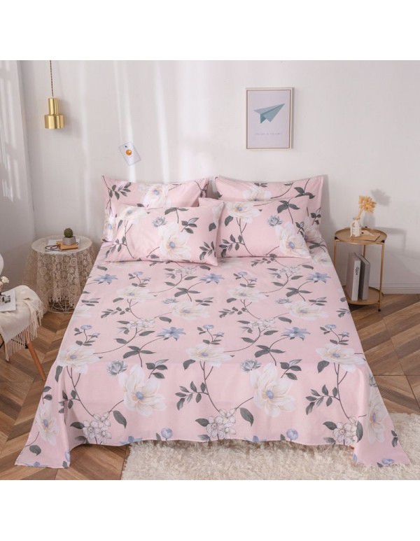 Pure cotton bedspread printing small and fresh 12868 skin friendly comfortable single and double bed cotton bedspread sold directly by manufacturers