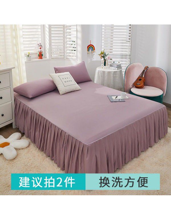 Bed skirt, bedspread, skirt type bedspread, single dust-proof cover, anti-skid protective cover, cartoon, all-purpose, 2022 new model