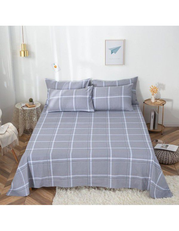 Pure cotton bedspread printing small and fresh 12868 skin friendly comfortable single and double bed cotton bedspread sold directly by manufacturers