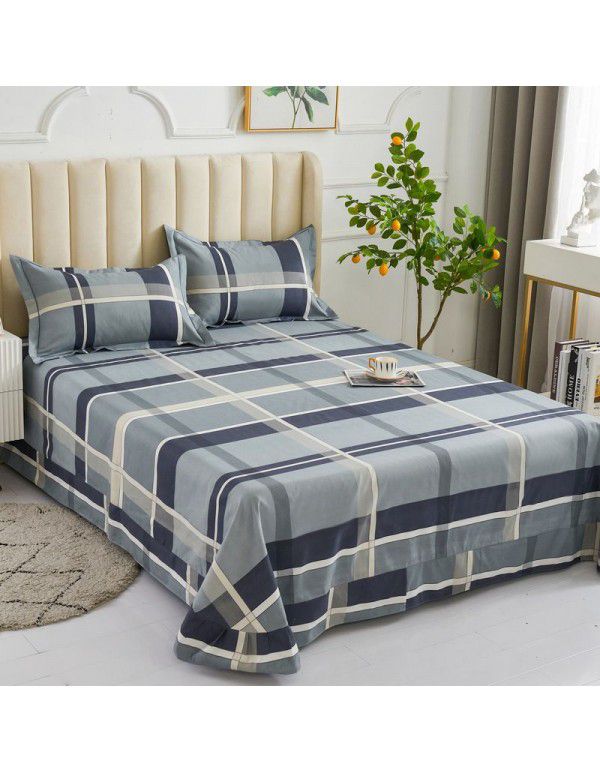 One replacement bedding sheet, quilt cover, thickened, brushed bed sheet, winter warm four piece set, physical supermarket wholesale