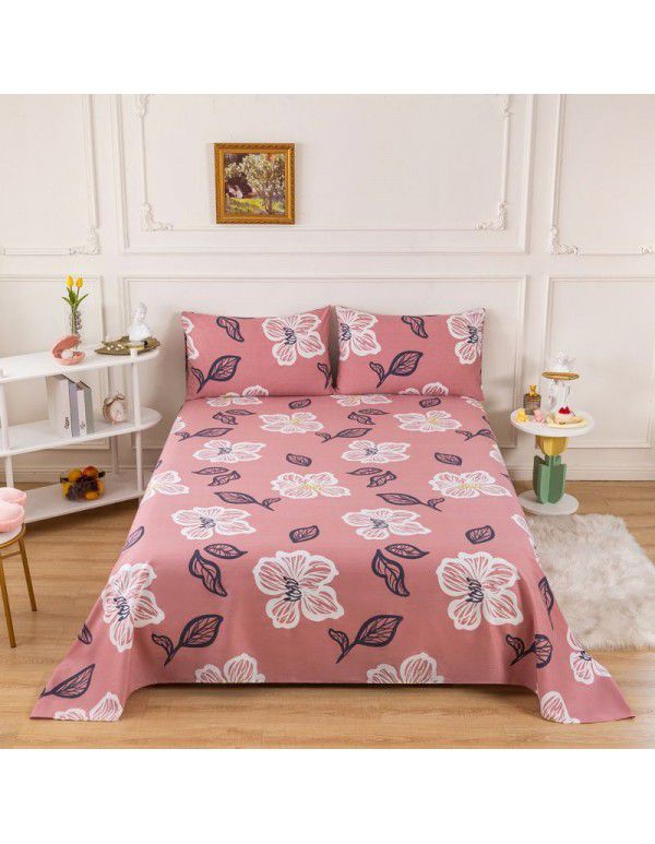 Pure cotton bedspread printing small and fresh 12868 skin friendly comfortable single and double bed cotton bedspread sold directly by manufacturers