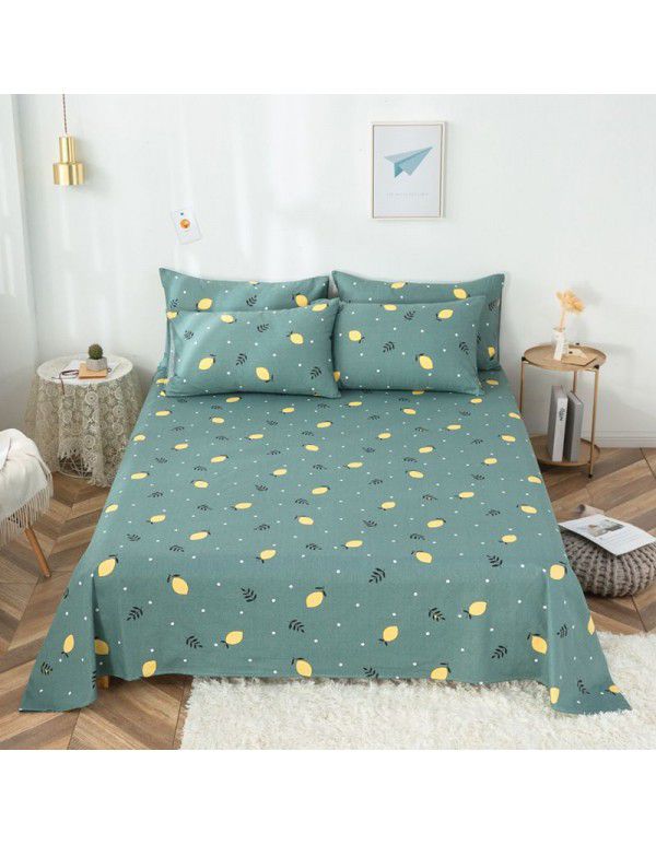 Pure cotton bedspread printing small and fresh 12868 skin friendly comfortable single and double bed cotton bedspread sold directly by manufacturers