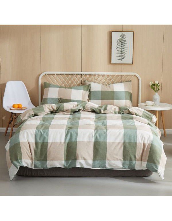 100% cotton quilt cover, one piece thickened 150x200x230 single person 1.5m quilt cover, 180cm quilt sheet