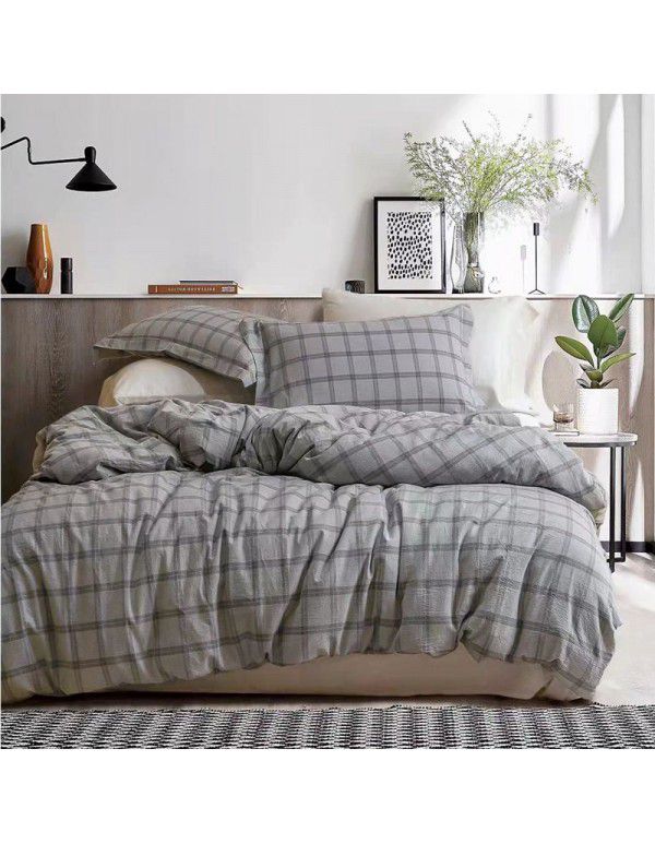 100% cotton quilt cover, one piece thickened 150x200x230 single person 1.5m quilt cover, 180cm quilt sheet