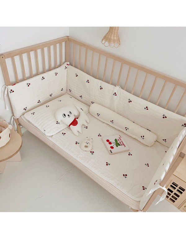 Baby's bed sheet baby's cotton bed cover newborn's cotton bed circumference mattress pillow case pillow towel column pillow