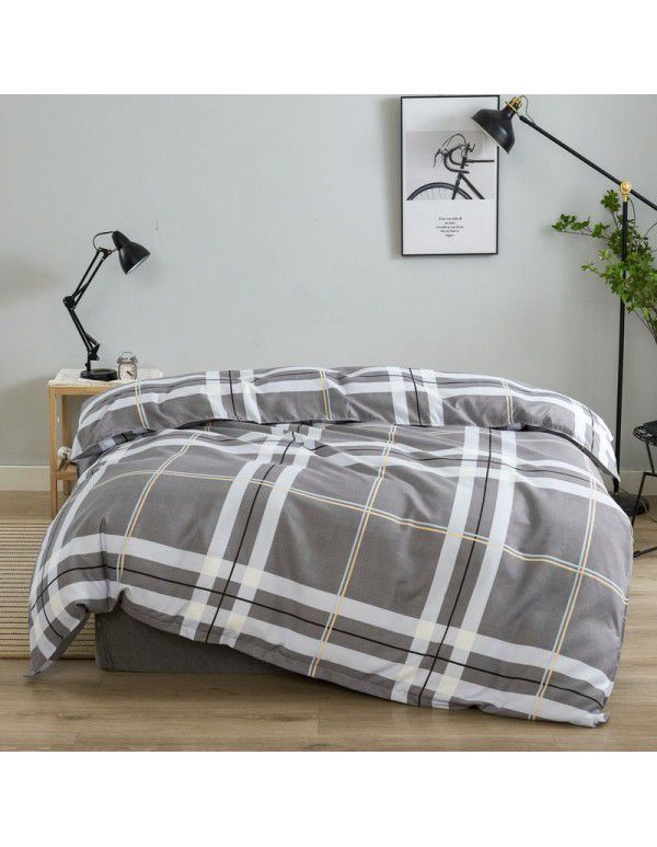 One replacement bedding sheet, quilt cover, thickened, brushed bed sheet, winter warm four piece set, physical supermarket wholesale