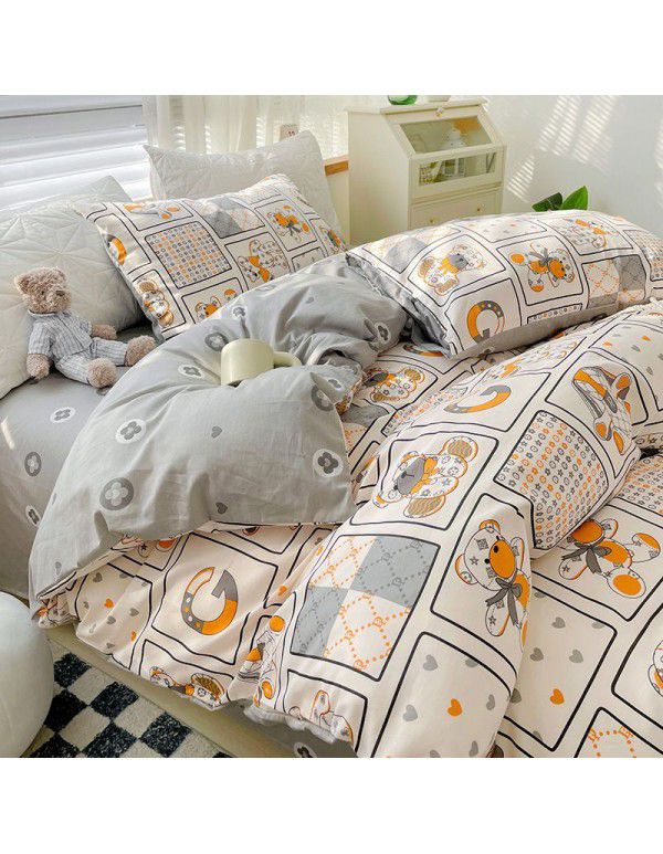 100% cotton quilt cover single bed product set 100% cotton winter quilt single quilt cover 150x200x230 children double