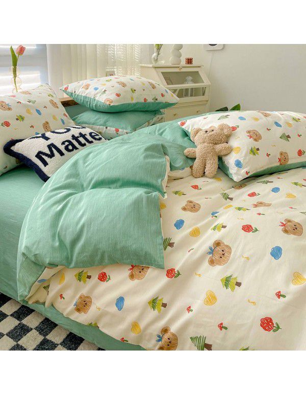 100% cotton quilt cover single bed product set 100% cotton winter quilt single quilt cover 150x200x230 children double