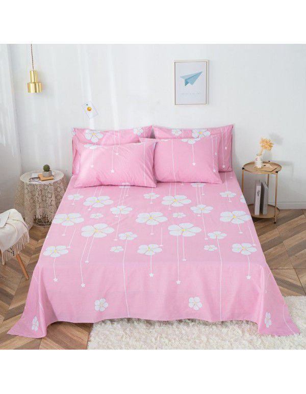 Pure cotton bedspread printing small and fresh 12868 skin friendly comfortable single and double bed cotton bedspread sold directly by manufacturers