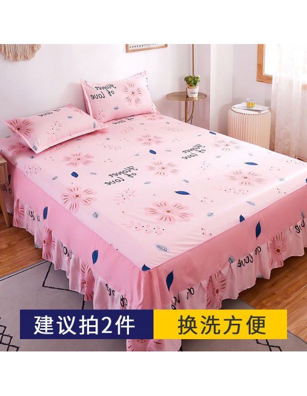 Bed skirt, bedspread, skirt type bedspread, single dust-proof cover, anti-skid protective cover, cartoon, all-purpose, 2022 new model