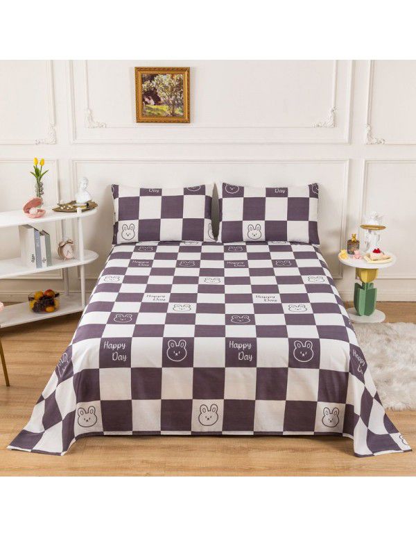 Pure cotton bedspread printing small and fresh 12868 skin friendly comfortable single and double bed cotton bedspread sold directly by manufacturers