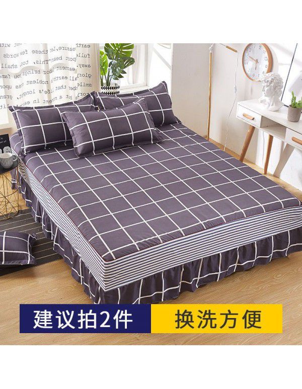 Bed skirt, bedspread, skirt type bedspread, single dust-proof cover, anti-skid protective cover, cartoon, all-purpose, 2022 new model