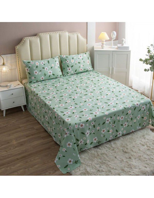 Pure cotton bedspread printing small and fresh 12868 skin friendly comfortable single and double bed cotton bedspread sold directly by manufacturers