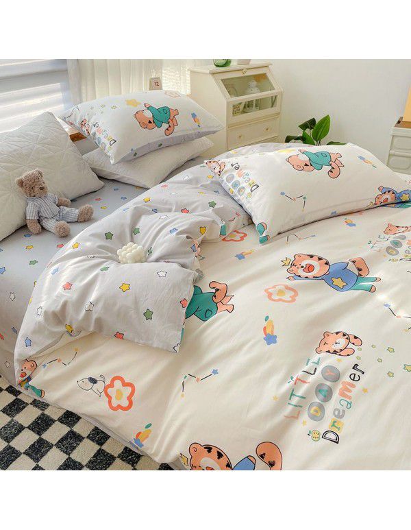 100% cotton quilt cover single bed product set 100% cotton winter quilt single quilt cover 150x200x230 children double