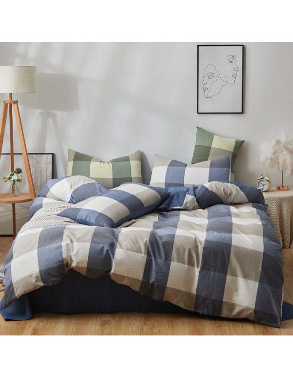 100% cotton quilt cover, one piece thickened 150x200x230 single person 1.5m quilt cover, 180cm quilt sheet